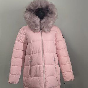 NWT DKNY  pink puffer coat.